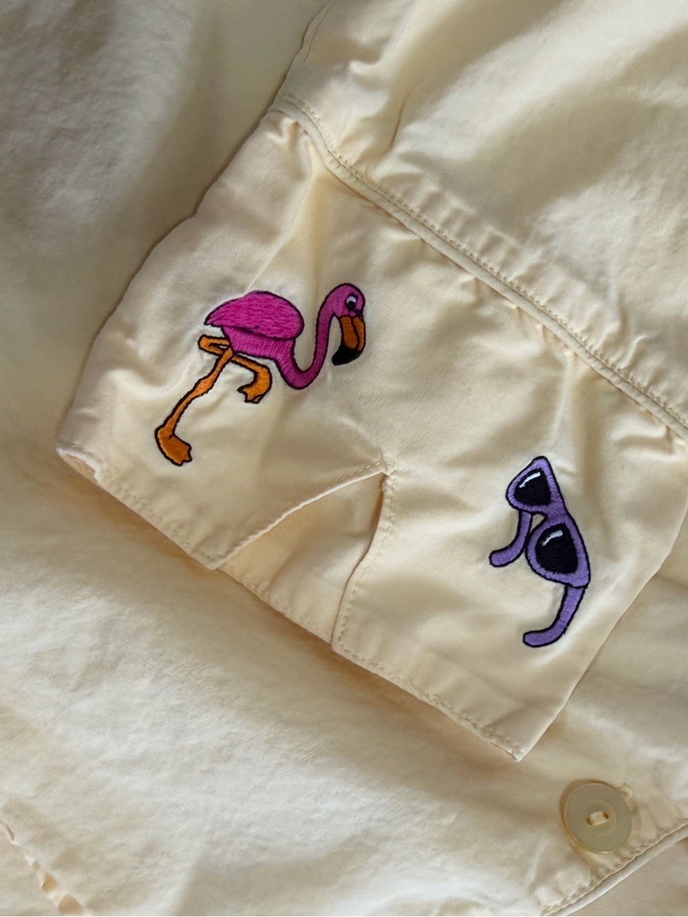 VTG 90s Disney World Mickey Mouse Embroidered Pajamas Set Women Small Cotton - Picture 8 of 16